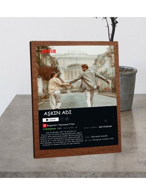 Kişiye Özel Masaüstü Lovefix Tasarım Ahşap Mdf Resimli Kolaj Çerçeve