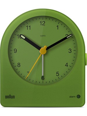 Yeşil Klasik Analog Alarmlı Masa Saati, Şık ve Fonksiyonel Tasarım