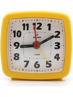 Sarı Mini Masa Saati, Şık ve Zarif Zaman Göstergesi