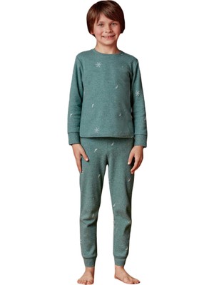 Nautica Erkek Çocuk Yeşil Pijama Takım B634