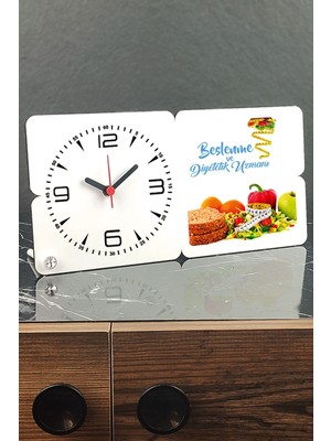 Ahşap Masa Saati, Sağlıklı Yaşam ve Takip Için Şık Tasarım