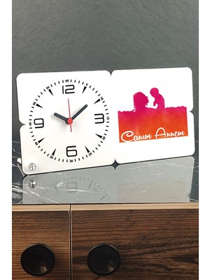 Şık Ahşap Masa Saati, Zarif ve Kullanışlı Dekor Parçası