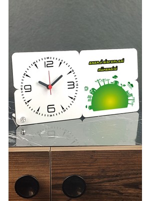 Ahşap Masa Saati - Mühendisler Için Şık ve Kullanışlı Hediye