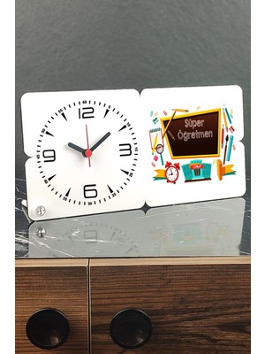 Öğretmenler Için Şık Ahşap Masa Saati, Doğal ve Estetik Tasarım