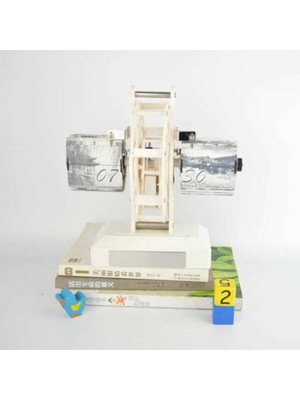 Işıklı Retro Flip Masa Saati, Hediye ve Dekor Için Şık ve Ilginç Seçenek