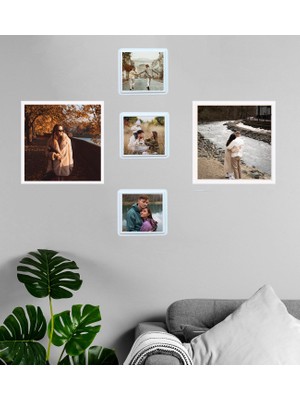 Kişiye Özel Fotoğraflı Sök-Tak 5 Adet Masaüstü ve Duvar Çerçeve Seti