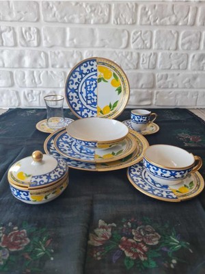 Fermato 56 Parça 6 Kişilik Çeyiz Seti Lemone Serisi