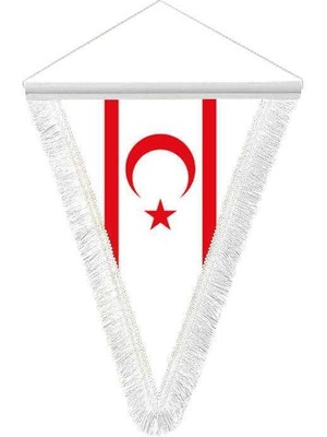 Asilmeydan Kuzey Kıbrıs Türk Cum. Kktc Üçgen Flama Bayrak