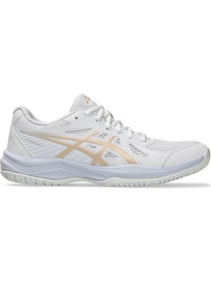Asics Upcourt 6 Kadın Cream/Pure Silver Voleybol Ayakkabısı 1072A107-103