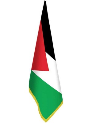 Asilmeydan Filistin Bayrağı - Ofis - Makam -Toplantı Odaları - Saçaklı Makam Bayrağı