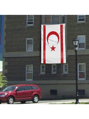 Asilmeydan Kuzey Kıbrıs Türk Cumhuriyeti Bayrağı - 300X450 cm