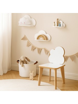 Ahşap Çocuk Aktivite Sandalyesi - Bulut Sandalye