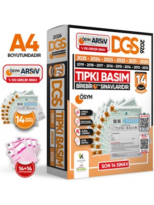 Karakutu Yayınları 2026 DGS Çıkmış Soru Tıpkı Basım ÖSYM TAM Kitapçık SAY-SÖZ-TM 14lü Deneme D. Çözümlü Türkiye Geneli
