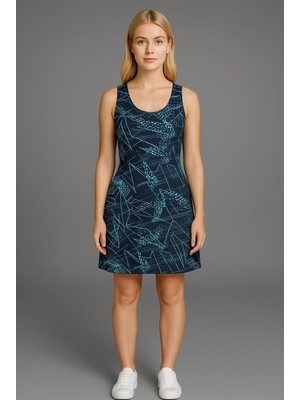 Kadın Lacivert Askılı ELBISE-E2237