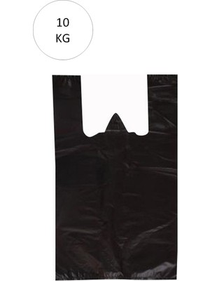 Royaleks Siyah Atlet Poşet Büyük Boy 32 x 57 cm Takriben 720 Adet 10 kg