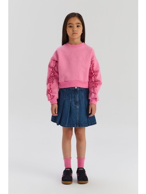Bg Store Kız Çocuk Pembe Sweatshirt