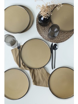 Keramika Vintage Style Skackable Servis Tabağı 27 cm 6 Adet 21734