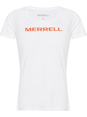 Merrell Logo Kadın Beyaz Tişört