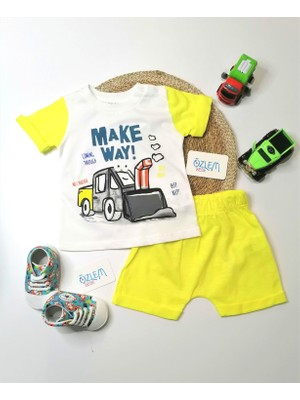 İmaj Make Way Şortlu Bebek Takım 12 Ay - Sarı