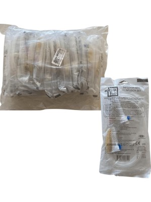 Berika - Serum Seti Veteriner 18G Pembe Iğneli Kilitli - 25 Adet