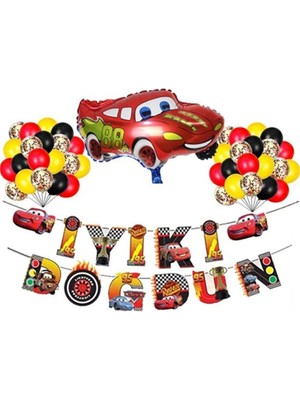 Lüks Uzar Yazılı Doğum Günü Süsü Doğum Günü Parti Balon Seti