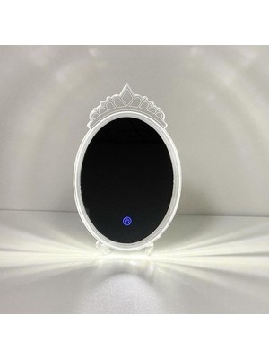 LED Ayna, Kristal Elmas Tasarımı, Masa Dekoru, Romantik ve Şık Ortamlar Için Mükemmel