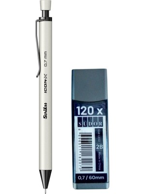 2b , 120 Li 60 mm 0,7 Uç ve Scrikss Icon-X 0,7 Uçlu Kalem Seti