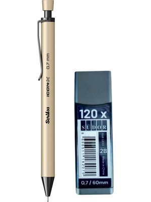 2b , 120 Li 60 mm 0,7 Uç ve Scrikss Icon-X 0,7 Uçlu Kalem Seti