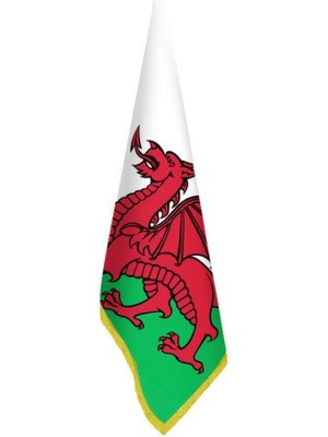 Asilmeydan Galler Bayrağı - Ofis - Makam -Toplantı Odaları - Saçaklı Makam Bayrağı