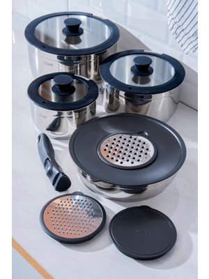 Mars 12 Parça Çelik Tencere Seti