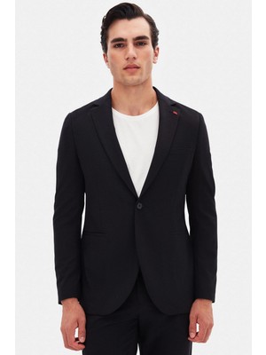 Twn Slim Fit Siyah Düz Takim Elbise 4EC05E301545M
