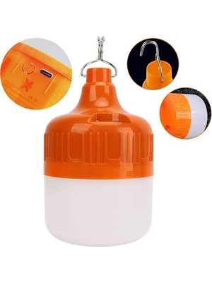 Ledx LN-OR20G 20 Watt Type-C Şarjlı Taşınabilir Asma Kancalı Kamp Çadır Lambası 6500K 1200MAH 3 Modlu Abs Malzeme