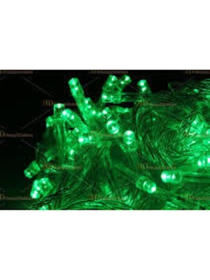 10 Metre 100 LED Yeşil Renk Süs Işığı, Çok Renkli Parlak ve Şık Dekoratif Aydınlatma