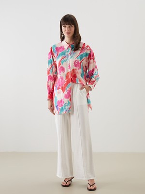 Lc Waikiki Yeni Sezon Beli Lastikli Genis Paca Kadin Pantolon - S5LD78Z8