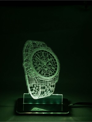 Çok Renkli 3D LED Gece Lambası, Şık ve Modern Dekorasyon Için Mükemmel Seçim