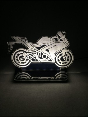 3D Motosiklet Tasarımlı Renkli LED Gece Lambası, Şık ve Parlak Dekorasyon Ürünü
