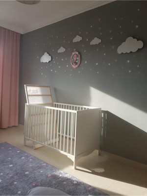 Çocuk Odası Için Şık ve Sıcak Beyaz Gece Lambası, Güzel Aydınlatma Seçeneği