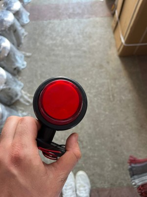 Küçük Boy Çift Taraflı Takoz LED Lamba – 12V-24V Uyumlu, Sarı & Kırmızı Işık, Yuvarlak Su Geçirmez Aydınlatma