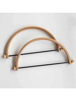 Ahşap Oval Çanta Sapı, 12.5x8 Cm, Şık ve Dayanıklı Tasarım