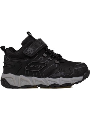 Trend Adımlar Siyah Mx Unisex Çocuk Spor Bot