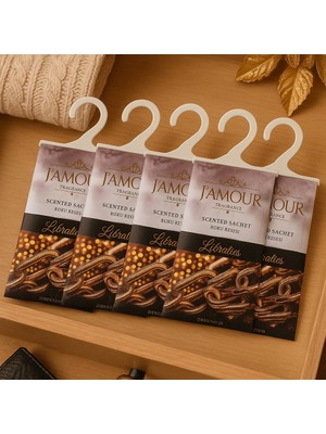 J'Amour Librates Kokulu Askılı Dolap & Çekmece Kokusu – 5’li Paket | Uzun Süre Kalıcı Özel Parfüm Esintisi