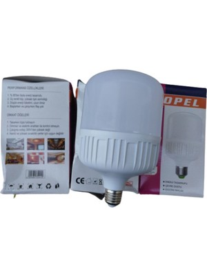 40W LED El Feneri Ampul, Beyaz Işık, Güçlü ve Dayanıklı, Enerji Tasarruflu