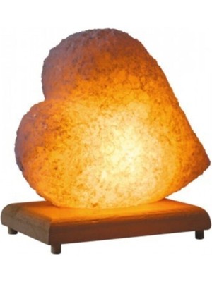 %100 Doğal Kaya Tuzu Lambası Tırtıklı Kalp Model, Sağlık ve Dekor Için Ideal