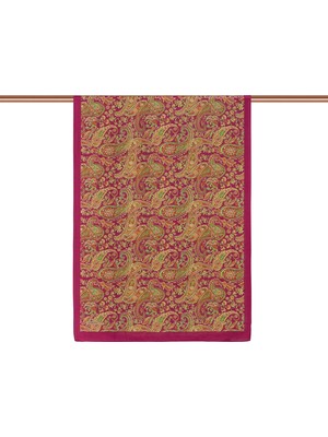 Fuşya İpekevi Dört Mevsim Tensel Şal 2144