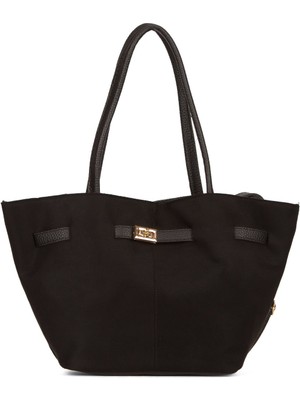 Şık Siyah El ve Omuz Çantası, Hafif ve Kullanışlı Tasarım