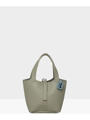 Gri Kadın Dokulu El Tutmalı Şık Çanta M000008585