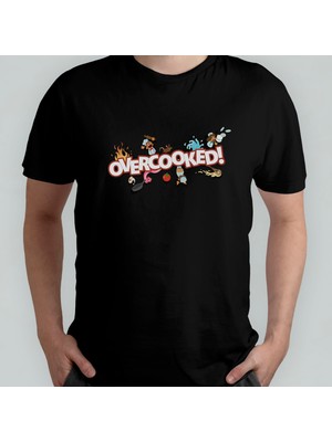 Pixxa Overcooked Unisex %100 Pamuklu Bisiklet Yaka T-Shirt