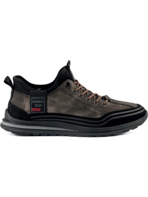 Bags Shoes Guja 25K582 Erkek Hakiki Deri Krokodil Baskılı Esnek Taban Sneaker Spor Ayakkabı