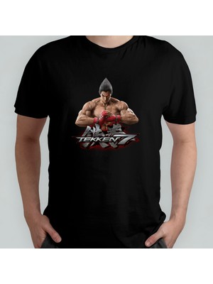 Pixxa Tekken 7 Unisex %100 Pamuklu Bisiklet Yaka T-Shirt  1