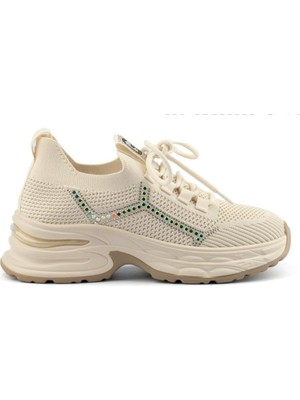 Bags Shoes Guja  25Y303-4 Kadın Taşlı Sneaker Spor Ayakkabı